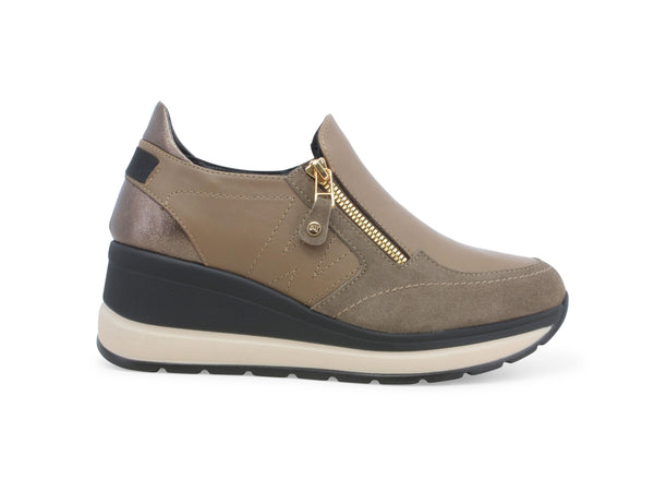 Melluso Scarpe Accollate Donna Autunno Inverno Made in Italy Pelle Beige R25552-239846